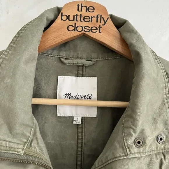 Madewell Fleet Jacket Green Full Zip Small - Picture 5 of 5